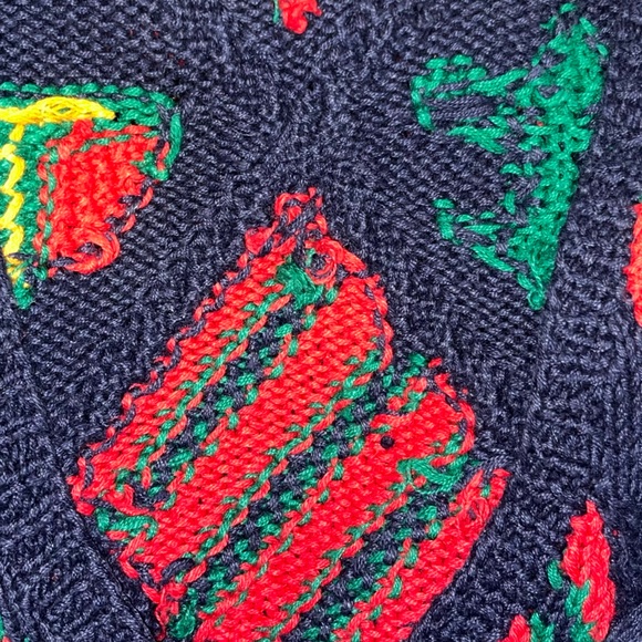 Portraits by northern isles hand knitted vintage cardigan L - Picture 11 of 11